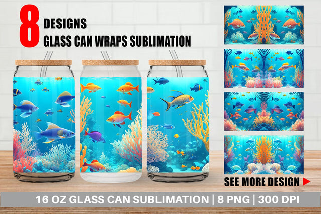 Glass Can Wrap Sublimation artnoy 