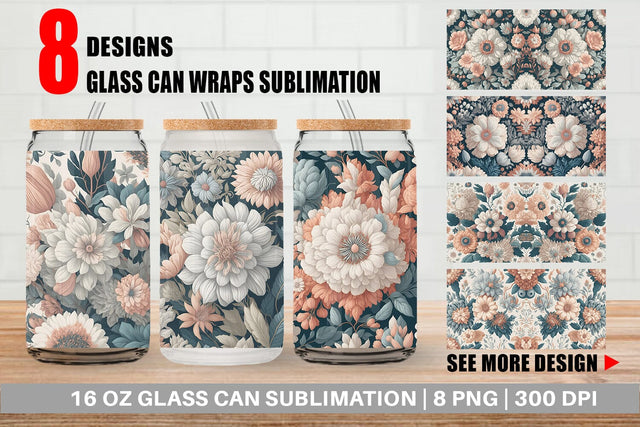 Glass Can Wrap Sublimation artnoy 