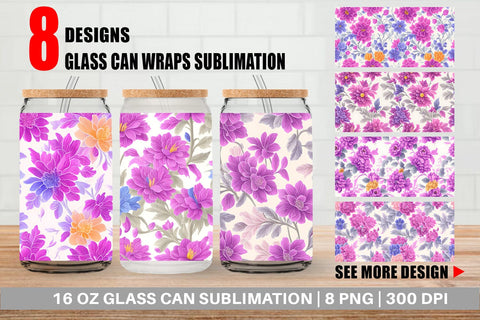 Glass Can Wrap Sublimation artnoy 