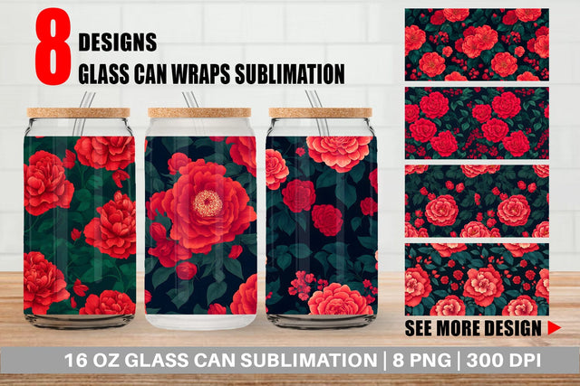 Glass Can Wrap Sublimation artnoy 