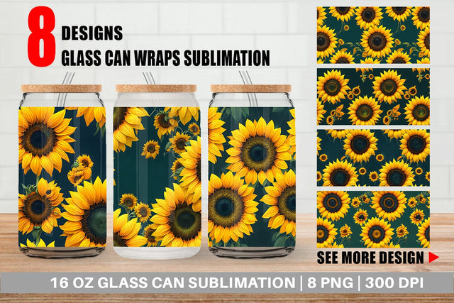 Glass Can Wrap Sublimation artnoy 