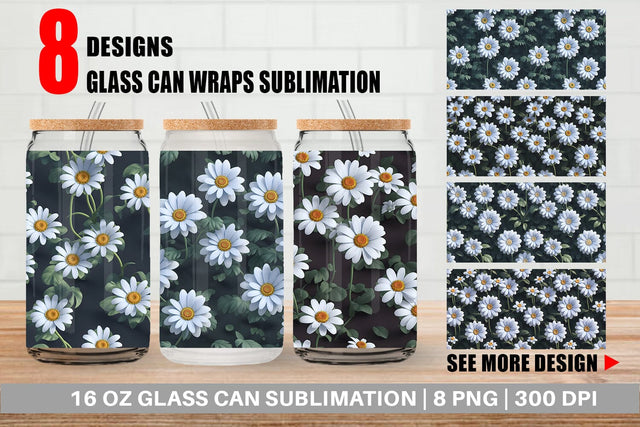 Glass Can Wrap Sublimation artnoy 