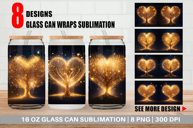 Glass Can Wrap Sublimation artnoy 