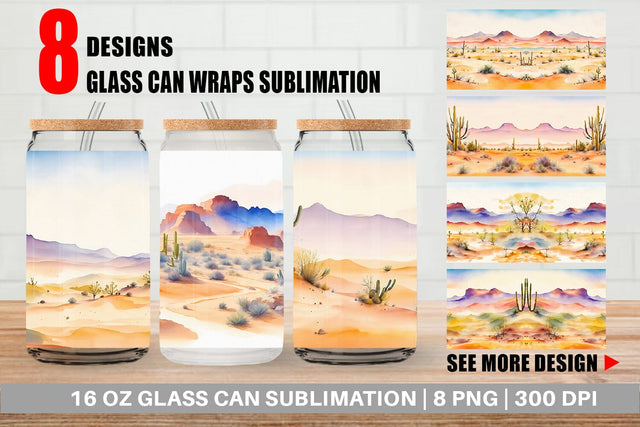 Glass Can Wrap Sublimation artnoy 
