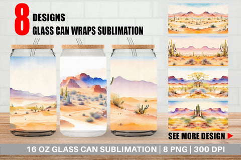Glass Can Wrap Sublimation artnoy 