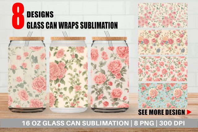 Glass Can Wrap Sublimation artnoy 
