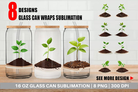 Glass Can Wrap Sublimation artnoy 