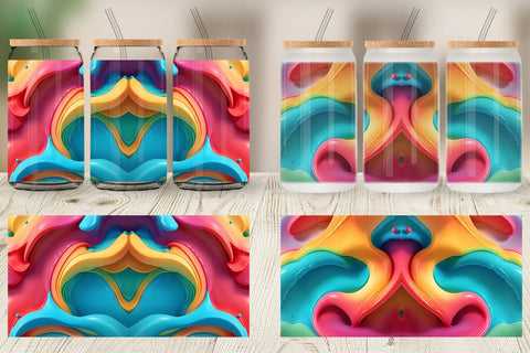 Glass Can Wrap Sublimation artnoy 