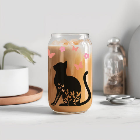 Glass Can Wrap SVG Bundle - Dog Glass Can Wrap SVG, Cat Glass Can Wrap SVG, 16oz Libbey Glass Can SVG, Coffee Glass Wrap SVG SVG GraphicsTreasures 