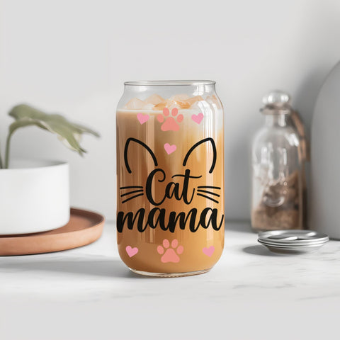 Glass Can Wrap SVG Bundle - Dog Glass Can Wrap SVG, Cat Glass Can Wrap SVG, 16oz Libbey Glass Can SVG, Coffee Glass Wrap SVG SVG GraphicsTreasures 