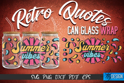 Glass Can Wrap SVG | Retro Wrap SVG | Glass Can Wrap SVG | Retro Glass Can | Wrap Template | 16 oz glass can wrap | Beer Can Glass Wrap SVG Fly Design 