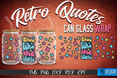 Glass Can Wrap SVG | Retro Wrap SVG | Glass Can Wrap SVG | Retro Glass Can | Wrap Template | 16 oz glass can wrap | Beer Can Glass Wrap SVG Fly Design 