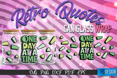 Glass Can Wrap SVG | Retro Wrap SVG | Glass Can Wrap SVG | Retro Glass Can | Wrap Template | 16 oz glass can wrap | Beer Can Glass Wrap SVG Fly Design 