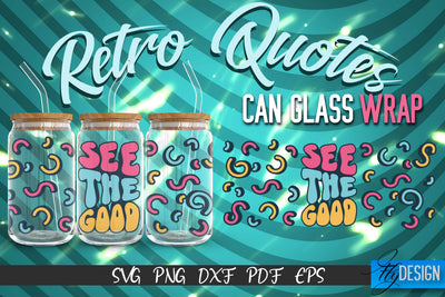 Glass Can Wrap SVG | Retro Wrap SVG | Glass Can Wrap SVG | Retro Glass Can | Wrap Template | 16 oz glass can wrap | Beer Can Glass Wrap SVG Fly Design 
