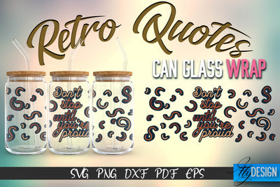 Glass Can Wrap SVG | Retro Wrap SVG | Glass Can Wrap SVG | Retro Glass Can | Wrap Template | 16 oz glass can wrap | Beer Can Glass Wrap SVG Fly Design 