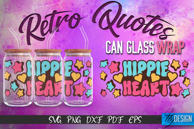 Glass Can Wrap SVG | Retro Wrap SVG | Glass Can Wrap SVG | Retro Glass Can | Wrap Template | 16 oz glass can wrap | Beer Can Glass Wrap SVG Fly Design 