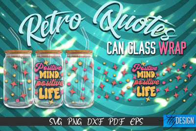 Glass Can Wrap SVG | Retro Wrap SVG | Glass Can Wrap SVG | Retro Glass Can | Wrap Template | 16 oz glass can wrap | Beer Can Glass Wrap SVG Fly Design 