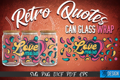 Glass Can Wrap SVG | Retro Wrap SVG | Glass Can Wrap SVG | Retro Glass Can | Wrap Template | 16 oz glass can wrap | Beer Can Glass Wrap SVG Fly Design 