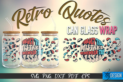 Glass Can Wrap SVG | Retro Wrap SVG | Glass Can Wrap SVG | Retro Glass Can | Wrap Template | 16 oz glass can wrap | Beer Can Glass Wrap SVG Fly Design 