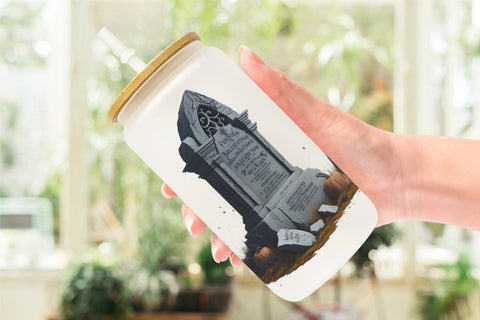 Glass Can Wrap Tombstone Halloween Sublimation artnoy 