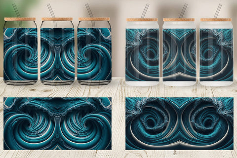 Glass Can Wrap Turbulence liquid marble Sublimation artnoy 