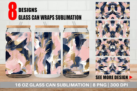Glass Can Wraps Sublimation artnoy 