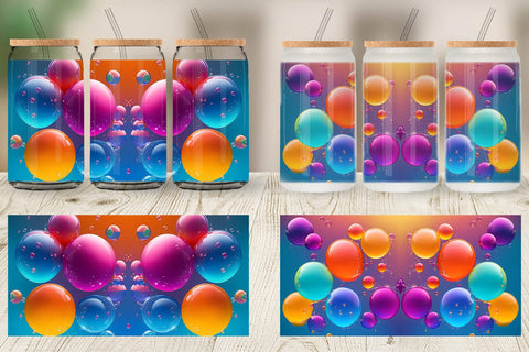 Glass Can Wraps Sublimation artnoy 