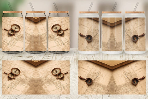 Glass Can Wraps Sublimation artnoy 