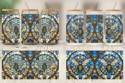 Glass Can Wraps Sublimation artnoy 