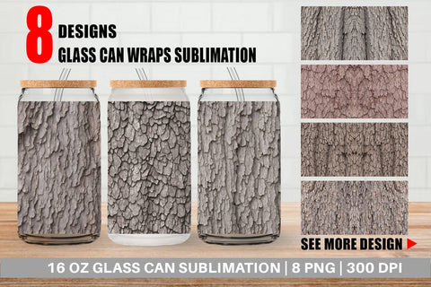 Glass Can Wraps Sublimation artnoy 