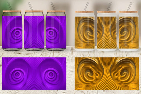 Glass Can Wraps Sublimation artnoy 