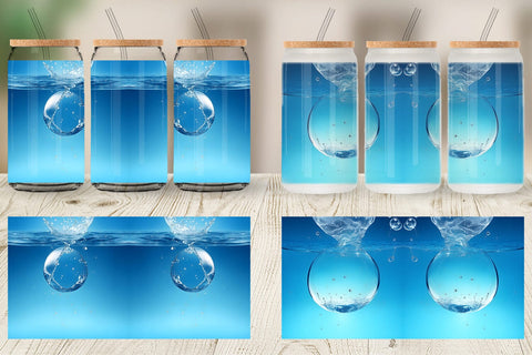 Glass Can Wraps Sublimation artnoy 