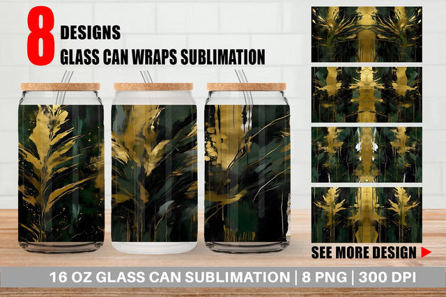 Glass Can Wraps Sublimation artnoy 