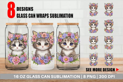 Glass Can Wraps Sublimation artnoy 