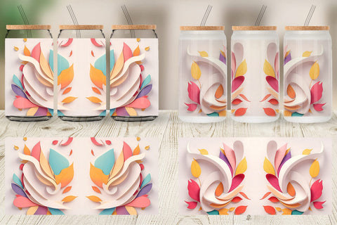 Glass Can Wraps Sublimation artnoy 