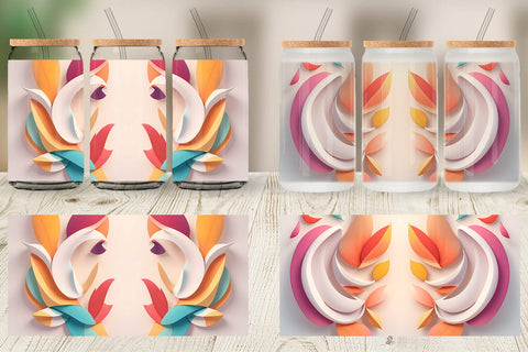 Glass Can Wraps Sublimation artnoy 