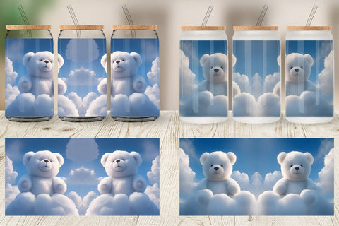 Glass Can Wraps Sublimation artnoy 