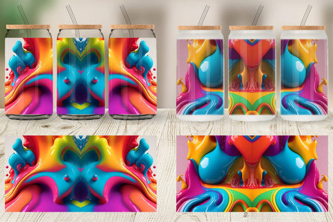 Glass Can Wraps Sublimation artnoy 