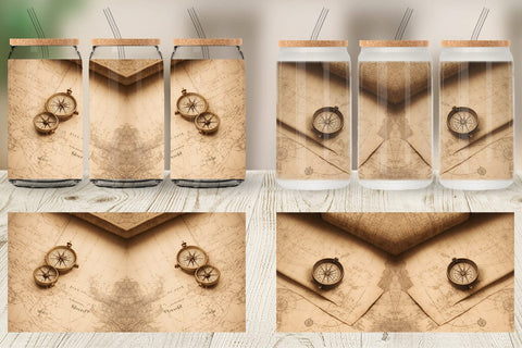 Glass Can Wraps Sublimation artnoy 