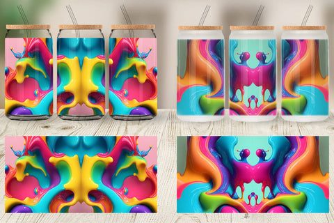 Glass Can Wraps Sublimation artnoy 