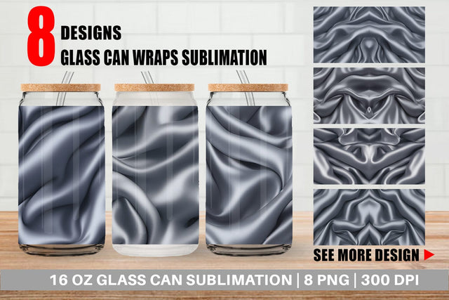 Glass Can Wraps Sublimation artnoy 