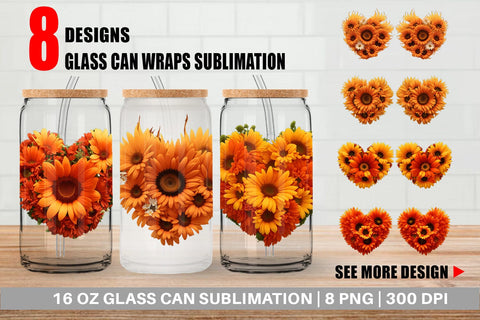 Glass Can Wraps Sublimation artnoy 