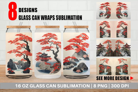 Glass Can Wraps Sublimation artnoy 