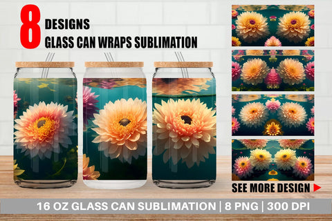 Glass Can Wraps Sublimation artnoy 