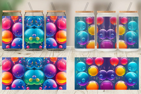 Glass Can Wraps Sublimation artnoy 