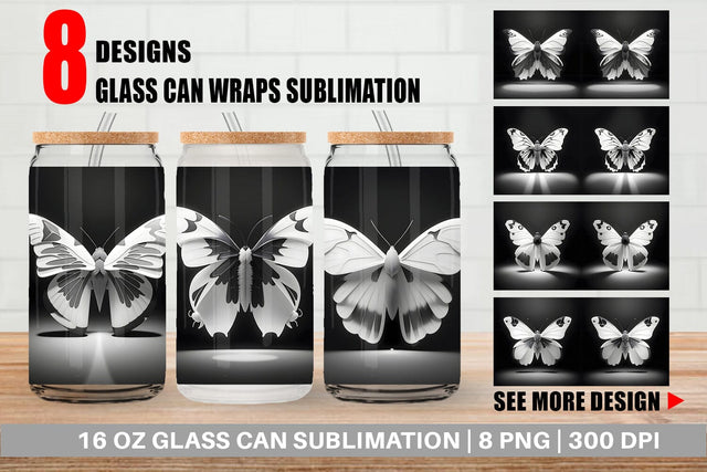 Glass Can Wraps Sublimation artnoy 