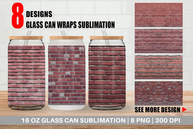 Glass Can Wraps Sublimation artnoy 