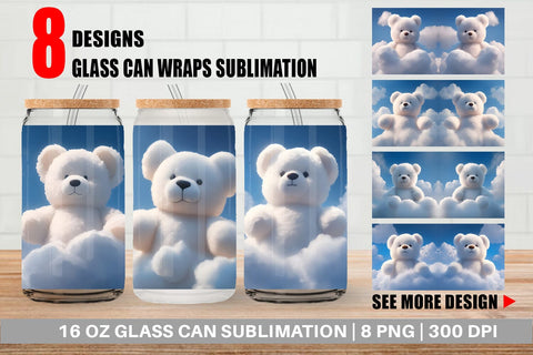 Glass Can Wraps Sublimation artnoy 