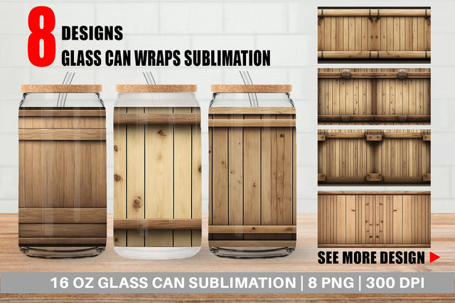 Glass Can Wraps Sublimation artnoy 