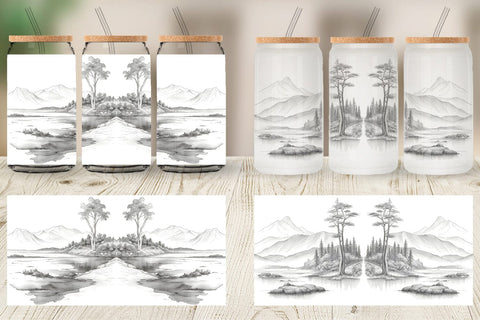 Glass Can Wraps Sublimation artnoy 